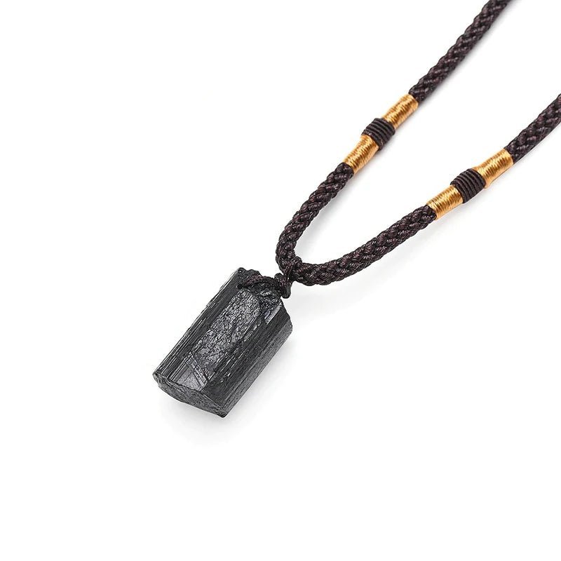 Black Tourmaline Healing Stone Necklace - Buddha Power Store