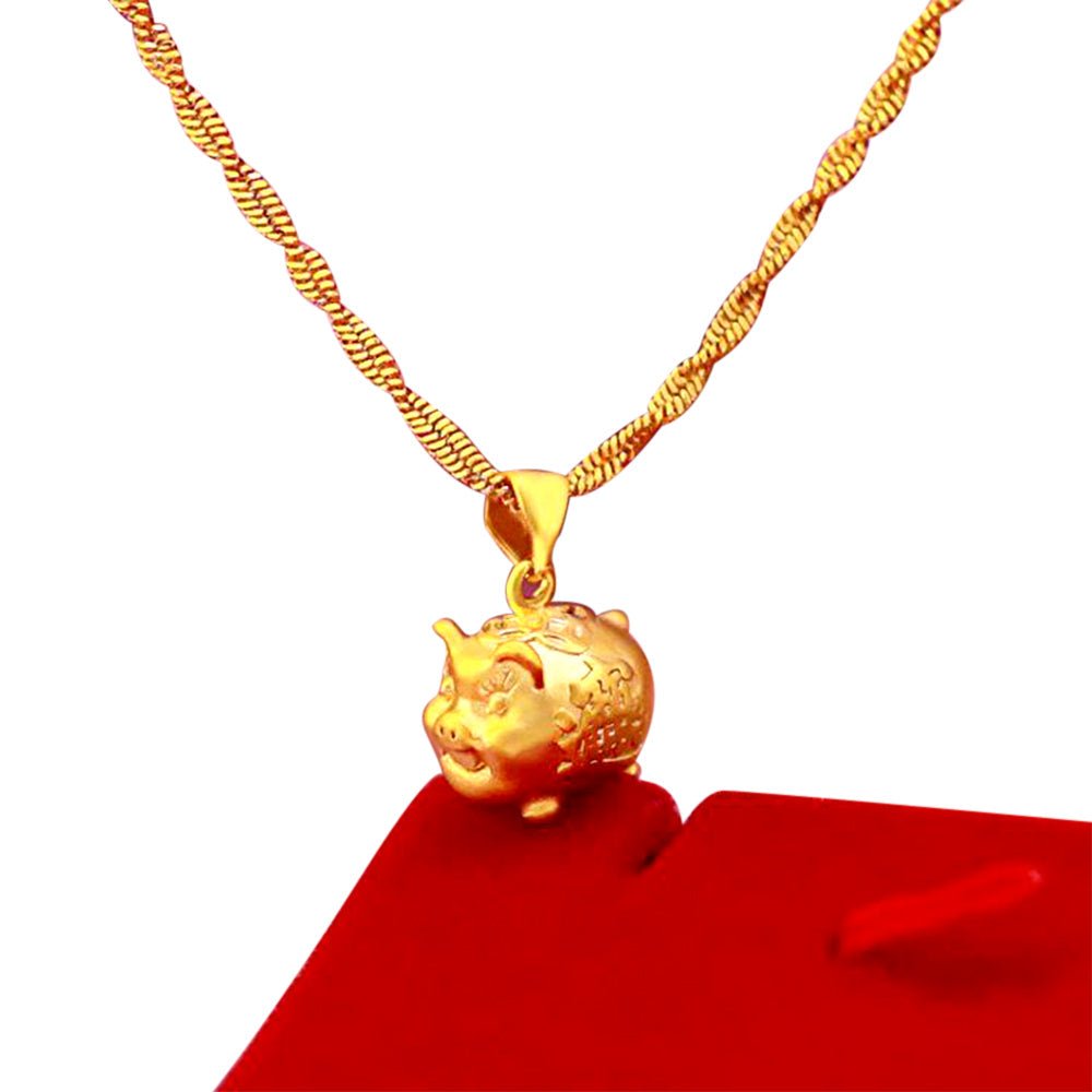 FENG SHUI LUCKY PIG FORTUNE NECKLACE - Buddha Power Store