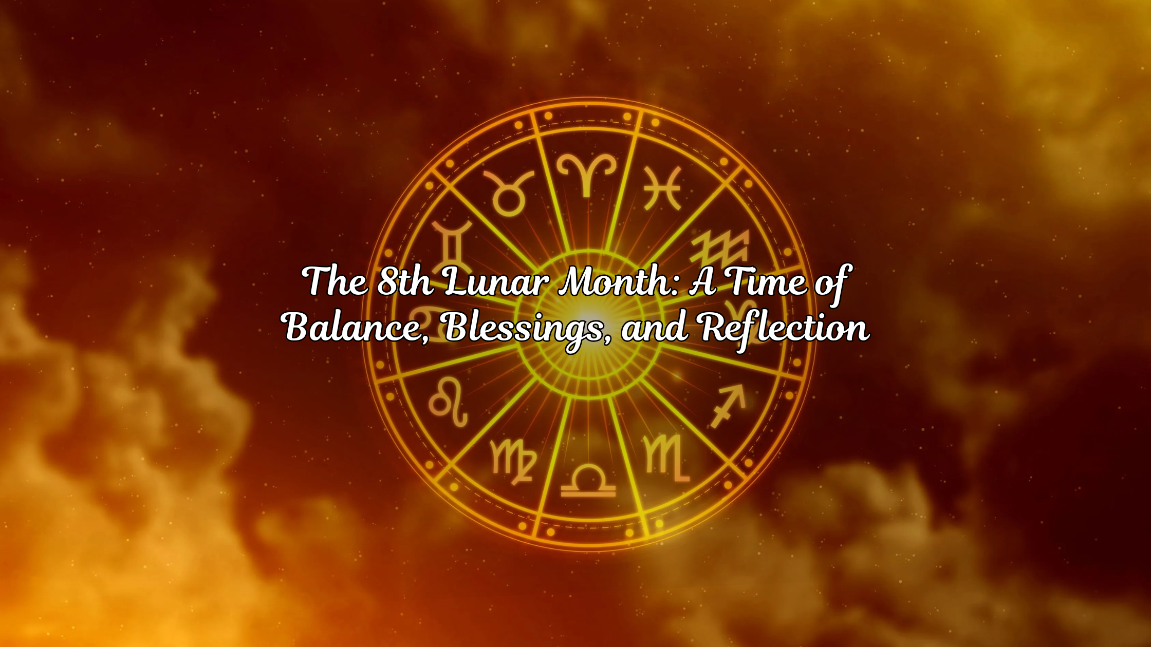 The 8th Lunar Month: A Time of Balance, Blessings, and Reflection