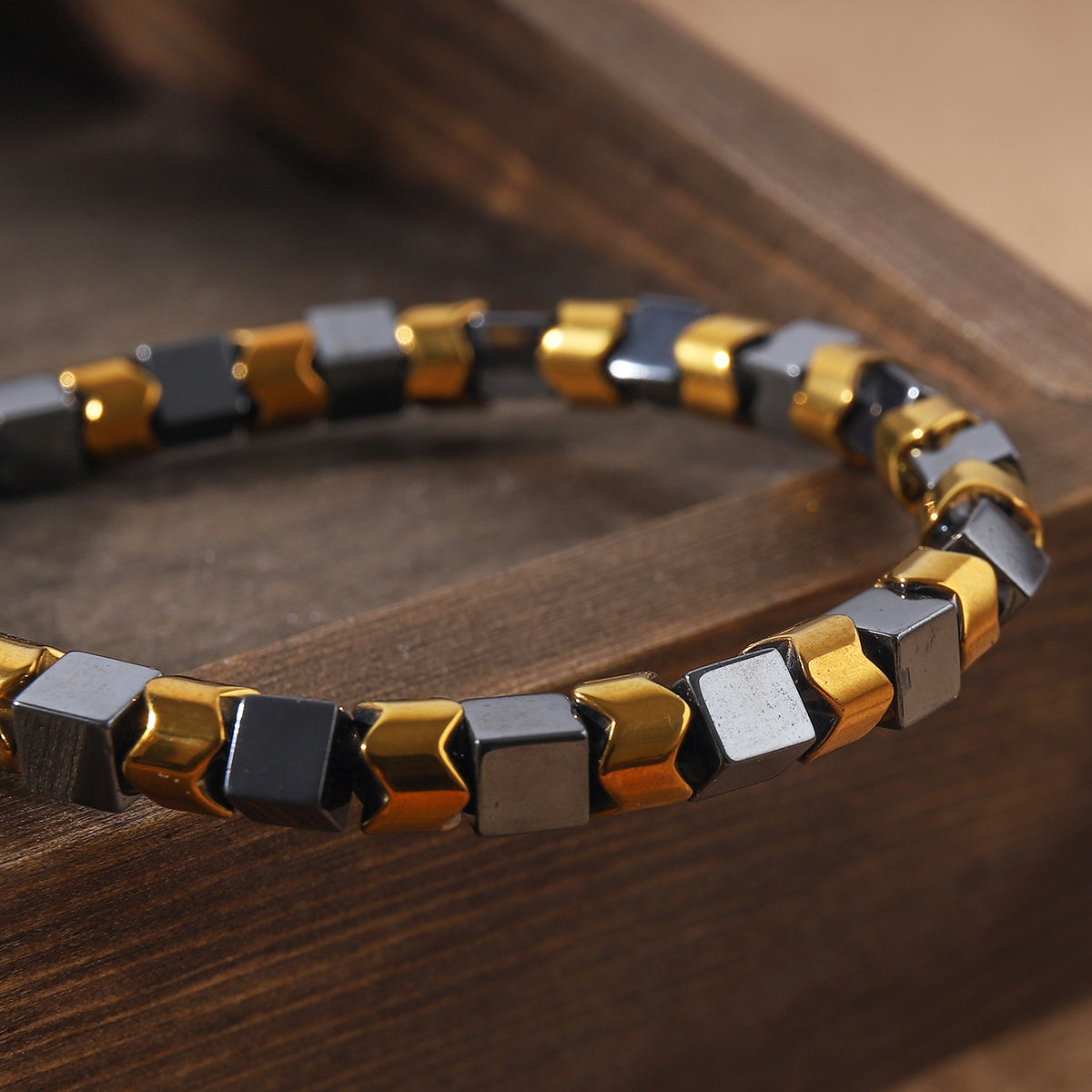 Triple-Tone Hematite Energy Bracelet