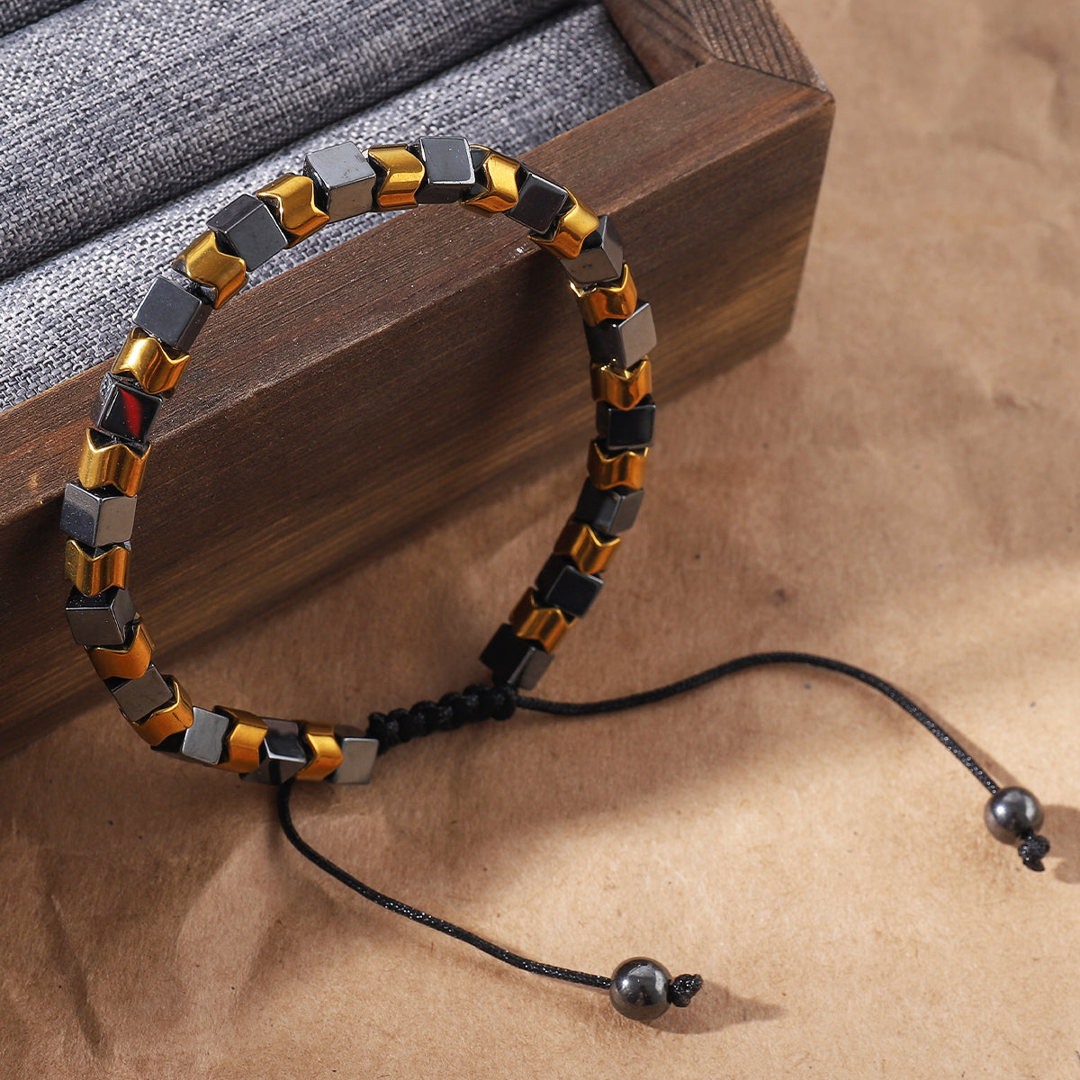 Triple-Tone Hematite Energy Bracelet