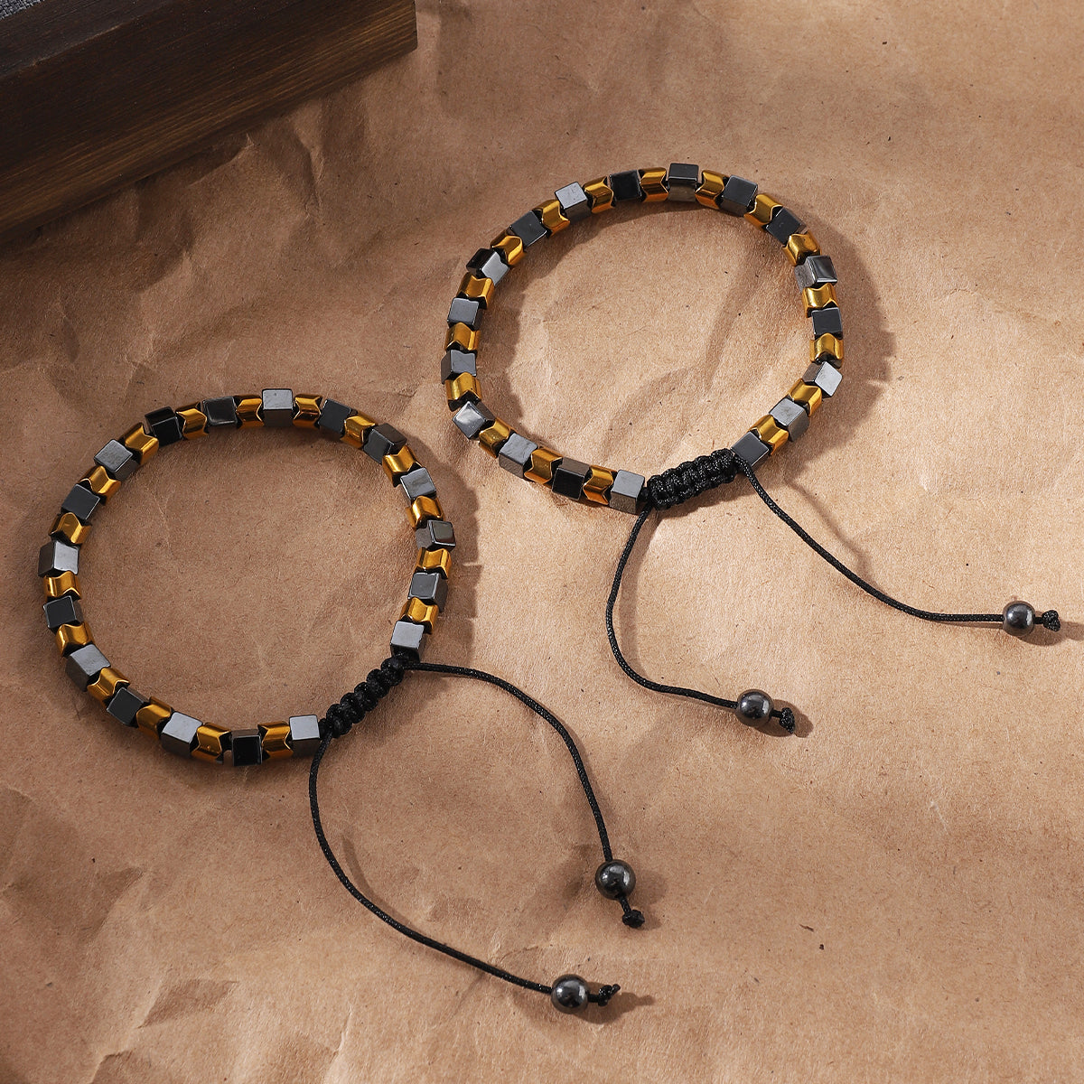 Triple-Tone Hematite Energy Bracelet