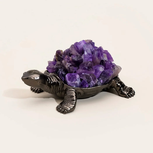 The Steadfast Guardian amethyst turtle figurine size reference