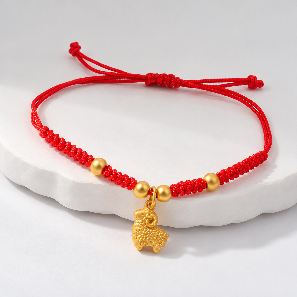 2027 Year of the Goat Red String Bracelet