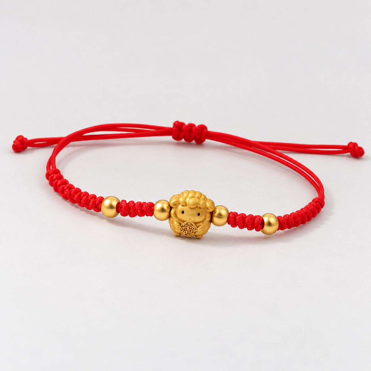 2027 Year of the Goat Red String Bracelet