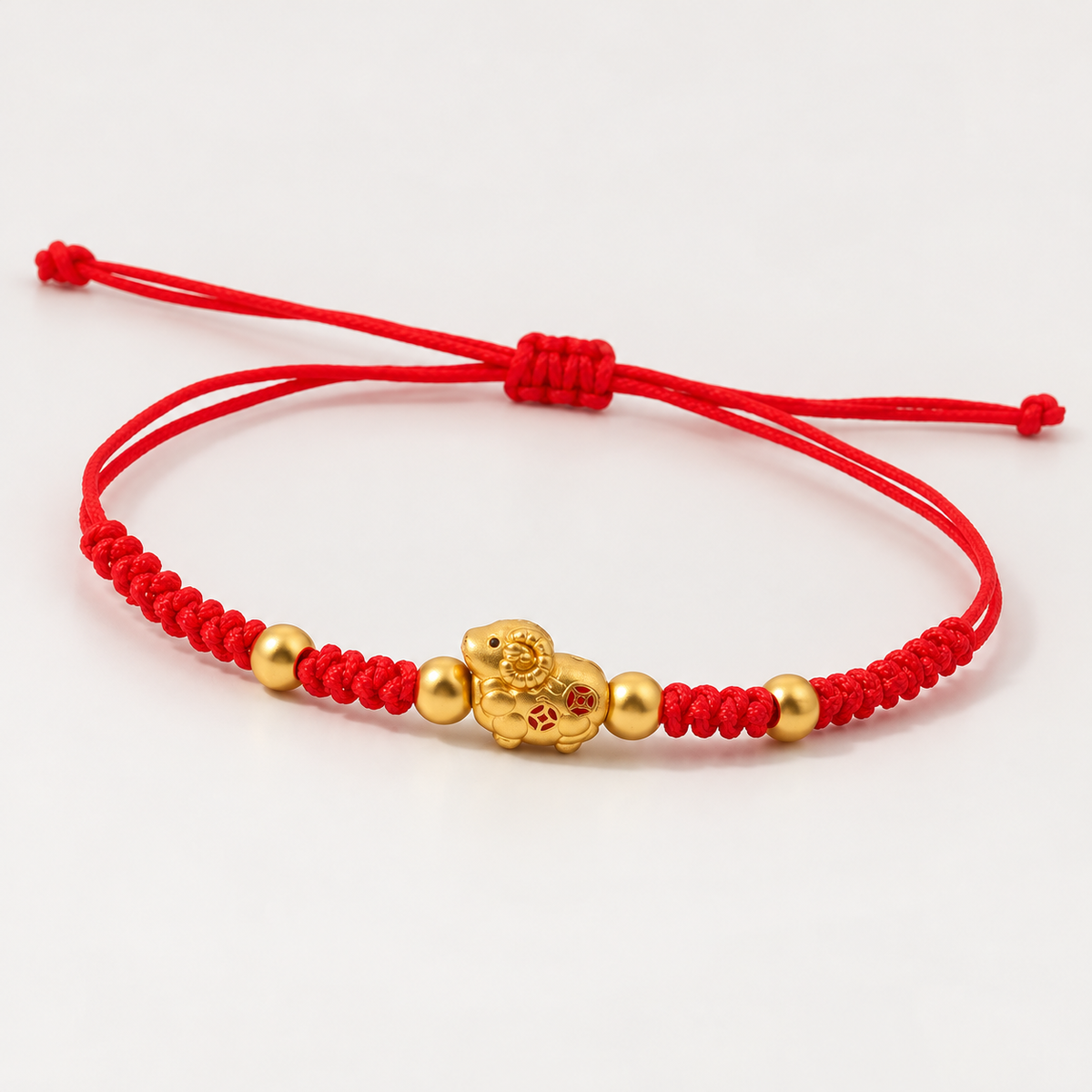 2027 Year of the Goat Red String Bracelet