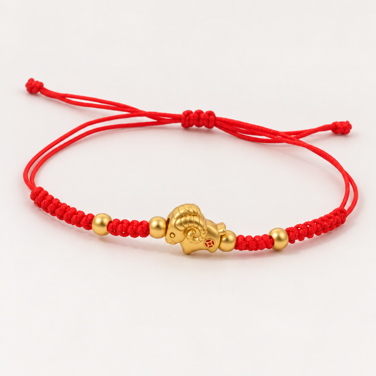 2027 Year of the Goat Red String Bracelet