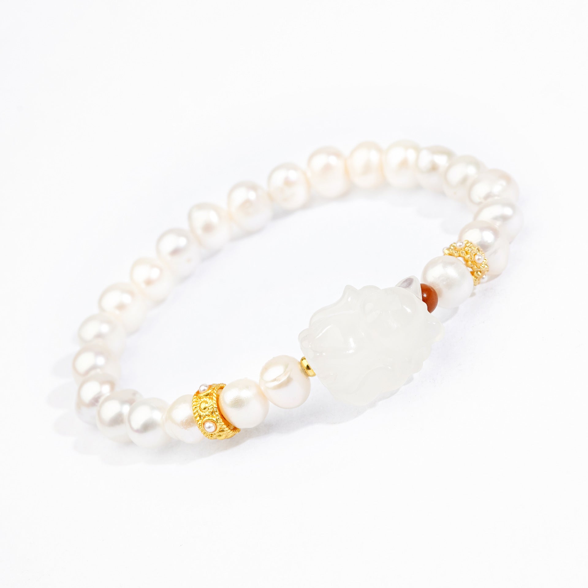 Freshwater Pearls Charm Bracelet - Buddha Power Store