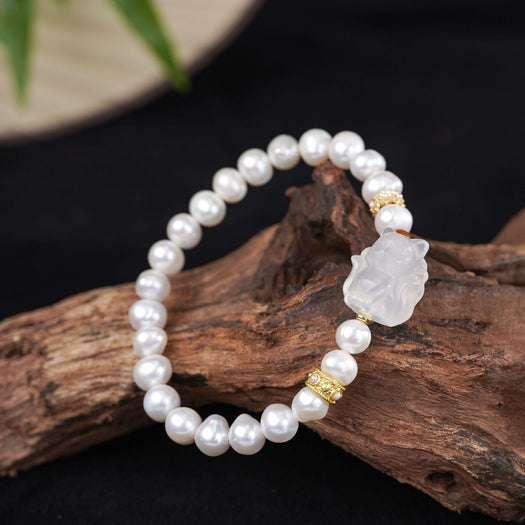 Bracelet à breloques en perles d'eau douce - Buddha Power Store