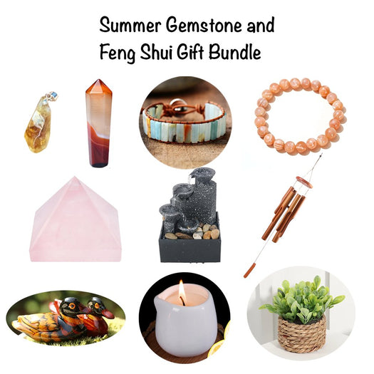 Summer Gemstone and Feng Shui Gift Bundle - Buddha Power Store