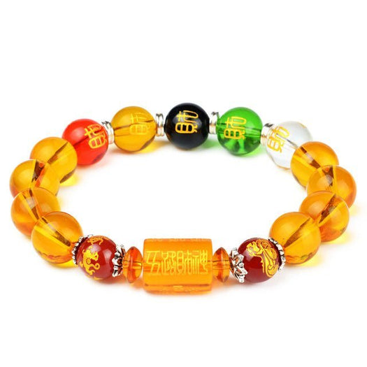 Citrin-Armband „Der Gott des Reichtums“ – Buddha Power Store