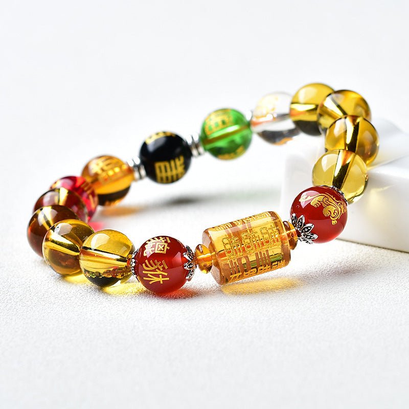 Citrine The God of Wealth Bracelet - Buddha Power Store