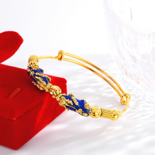 Color Changing Double Pixiu Wealth Bangle - Buddha Power Store