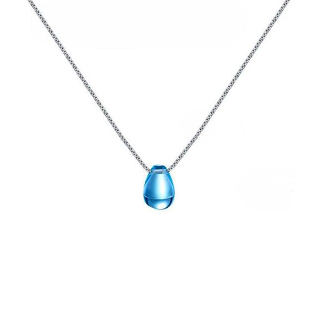 Crystal Ocean Drop Purification Clavicle Necklace - Buddha Power Store