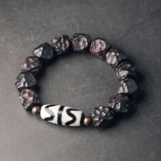 Bracelet amulette de protection de perles Dzi - Buddha Power Store