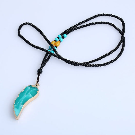 Ethnic Natural Turquoise Necklace - Buddha Power Store