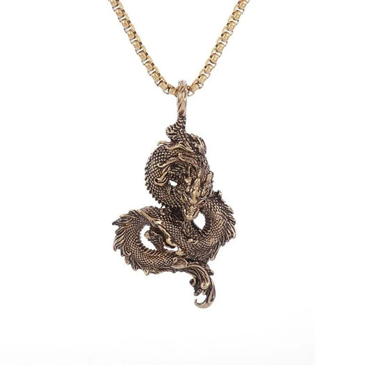 Feng Shui Dragon Good Luck and Fortune Necklace - Buddha Power Store