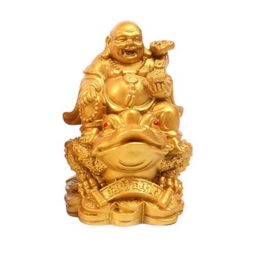 Adorno de sapo del dinero del Buda sonriente Feng Shui - Buddha Power Store