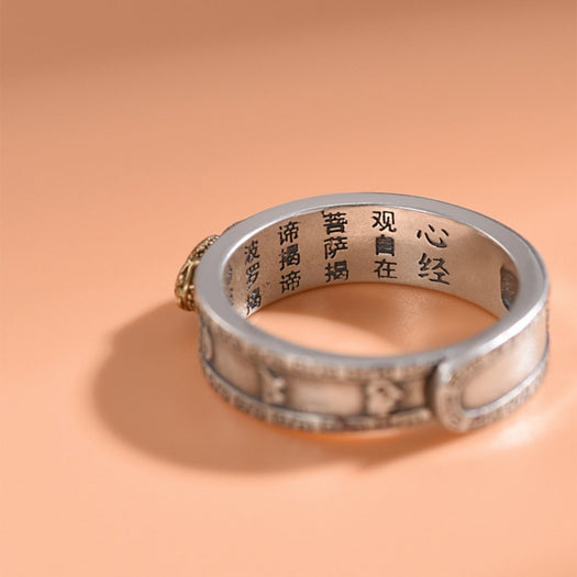 Feng Shui Pixiu Mantra Couple Ring - Buddha Power Store