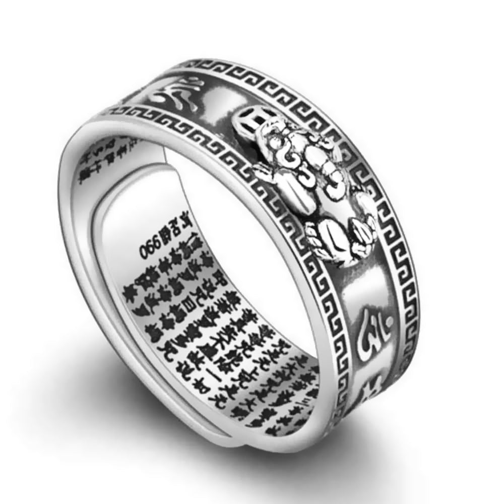 Feng Shui Pixiu Mantra Ring - Buddha Power Store