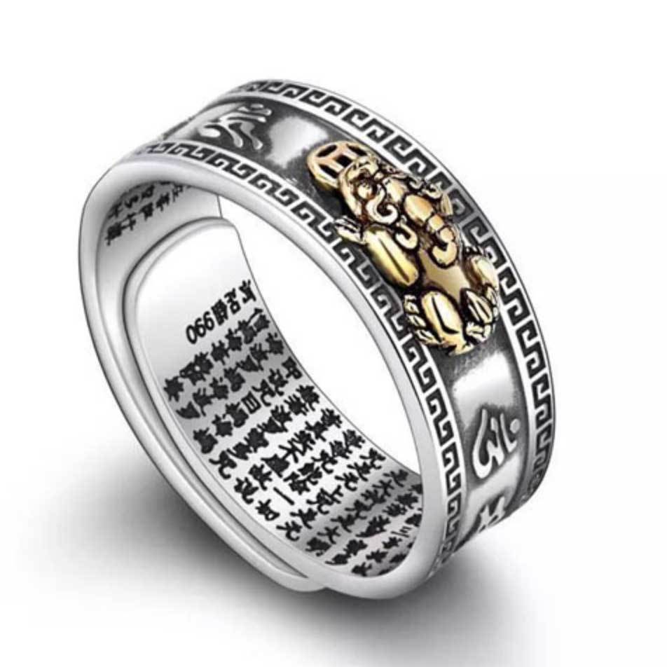 Feng Shui Pixiu Mantra Ring - Buddha Power Store