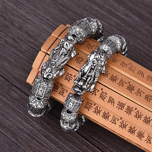 Bracelet du zodiaque mantra sanscrit Feng Shui Pixiu - Buddha Power Store