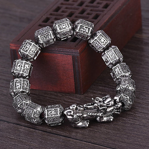Bracelet du zodiaque mantra sanscrit Feng Shui Pixiu - Buddha Power Store
