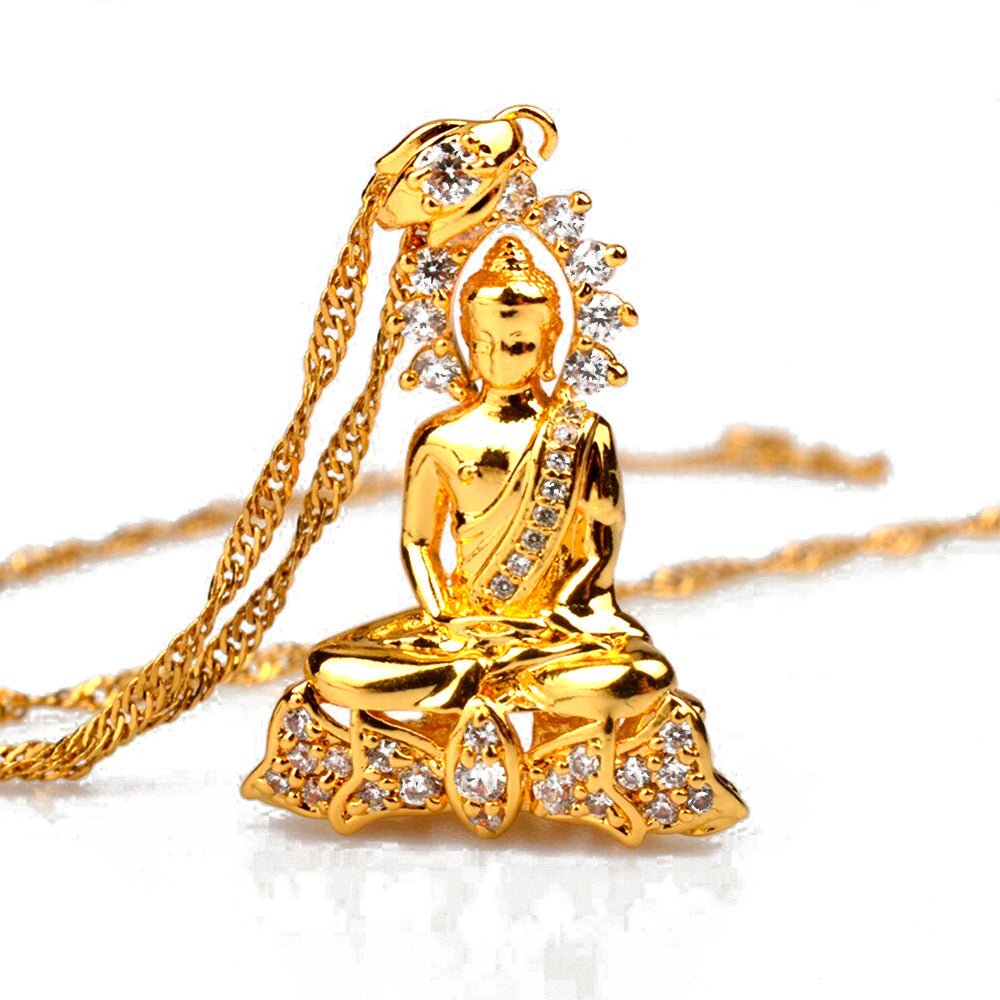 Collier pendentif Bouddha de jardin - Buddha Power Store