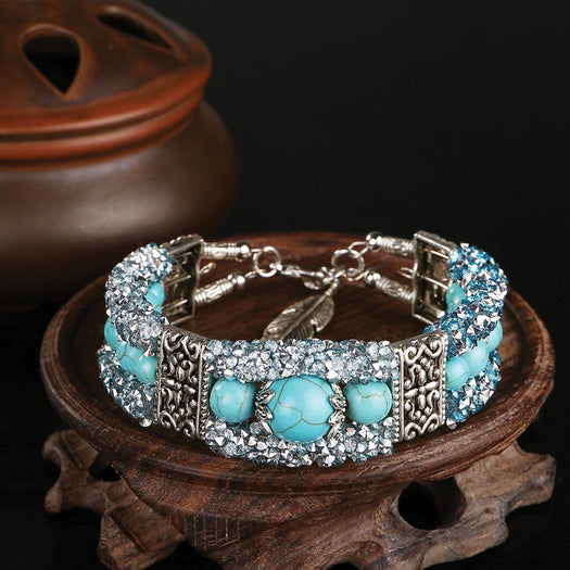 Good Fortune and Protection Turquoise Bracelet - Buddha Power Store