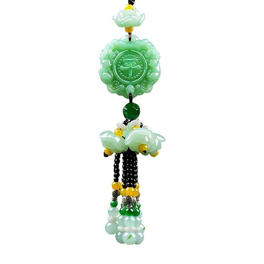 Charm colgante de coche de jade verde - Buddha Power Store