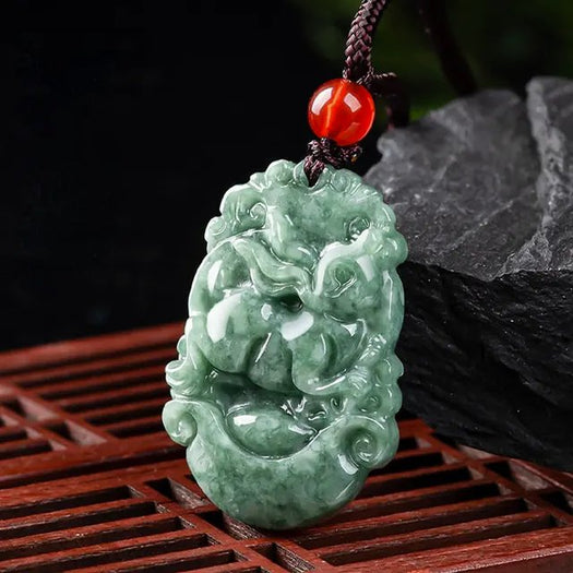 Jadeite Good Luck Necklace - Buddha Power Store