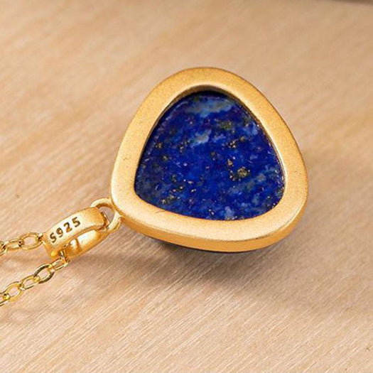 Lapis Lazuli Stone Pendant Necklace - Buddha Power Store