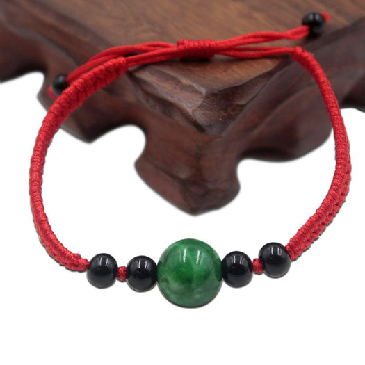 Bracelet en fil de jade chance et réussite - Buddha Power Store