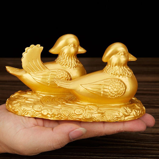 Lucky Mandarin Duck Feng Shui Ornament – ​​Buddha Power Store