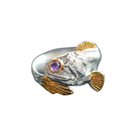 Lucky Purple Eye Fish Ring - Buddha Power Store