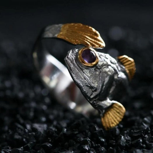 Lucky Purple Eye Fish Ring – Buddha Power Store