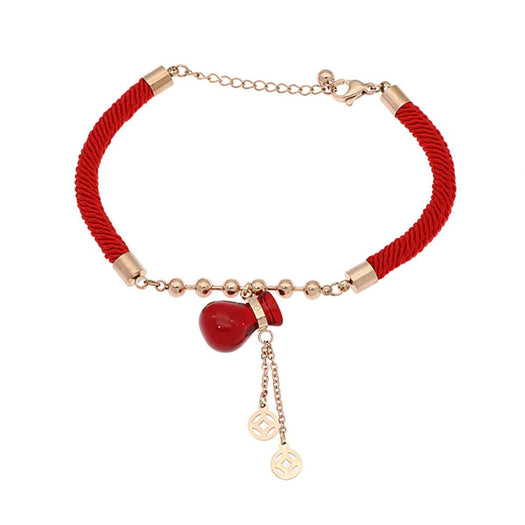 Bracelet porte-bonheur rouge - Buddha Power Store