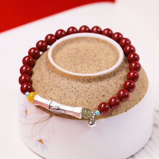 Natural Cinnabar Energy & Vitality Bracelet - Buddha Power Store