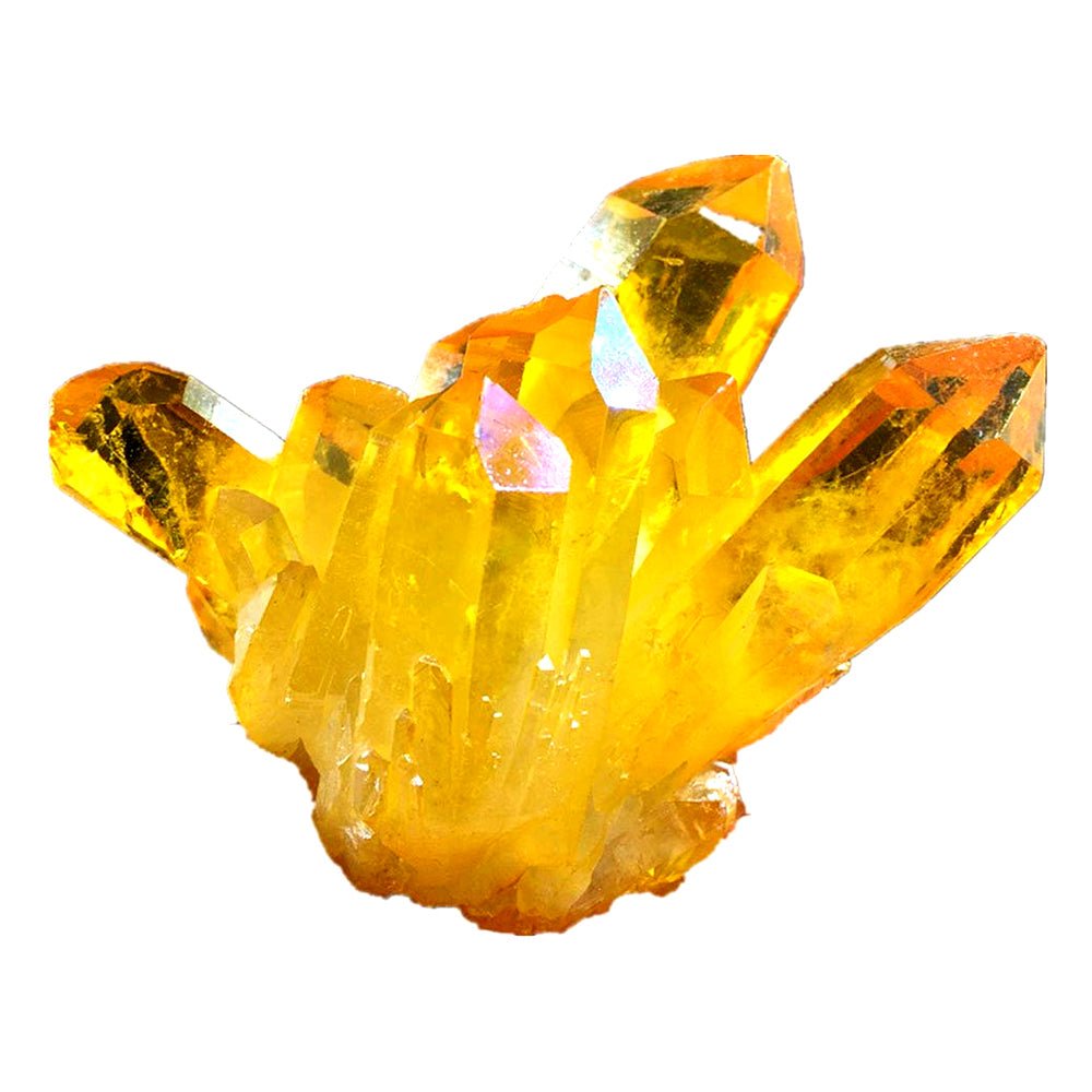 Cristal de riqueza de citrino natural - Buddha Power Store