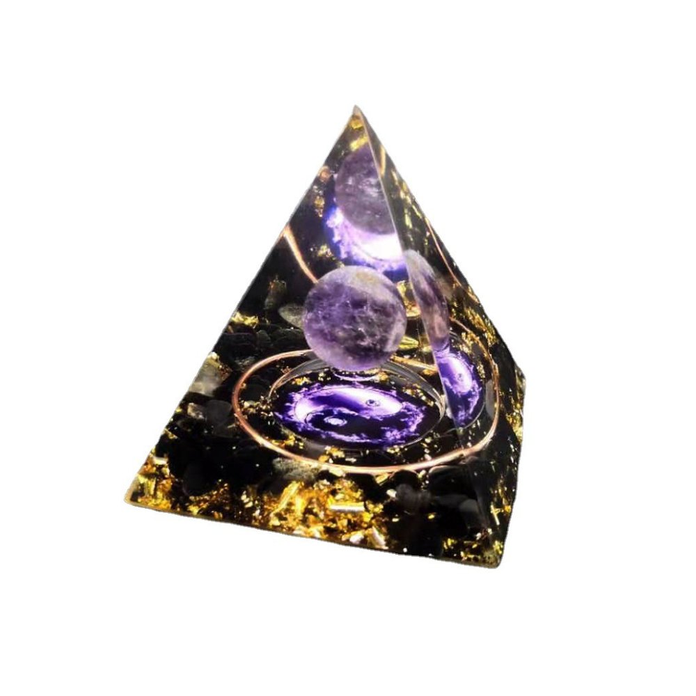 Pirámide de bolas de energía de cristal natural - Buddha Power Store