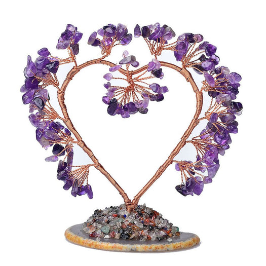 Baumschmuck „Love“ aus natürlichen Kristallen – Buddha Power Store