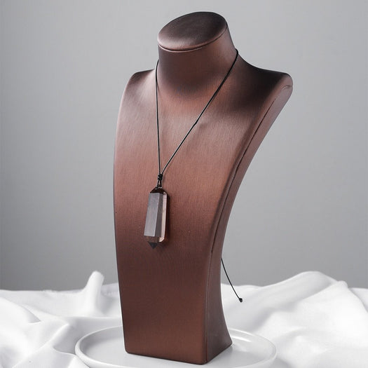 Natürliche Rauchquarz-Halskette – Buddha Power Store