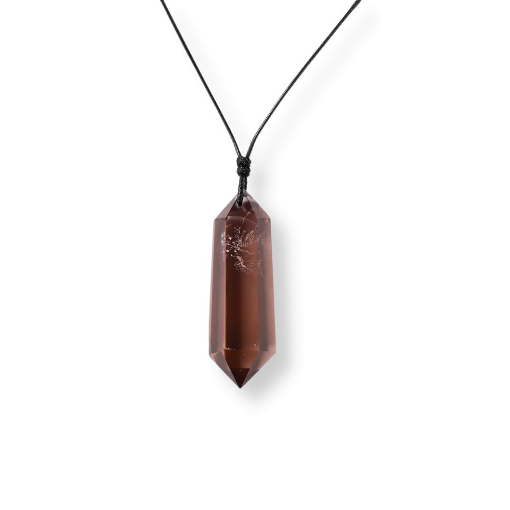 Natürliche Rauchquarz-Halskette – Buddha Power Store