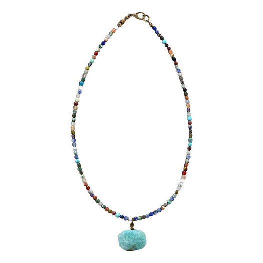 Amazonit-Halskette aus Naturstein – Buddha Power Store