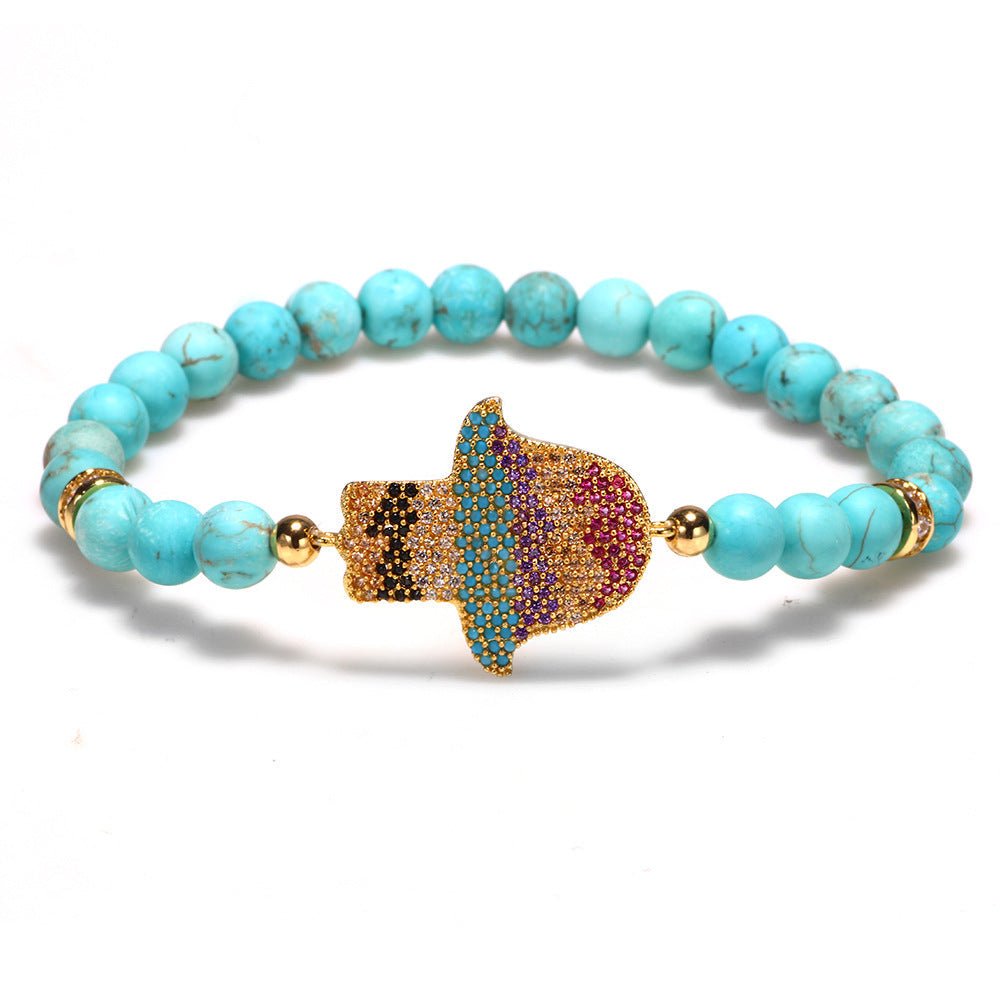 Natural Turquoise Protection Bracelet - Buddha Power Store