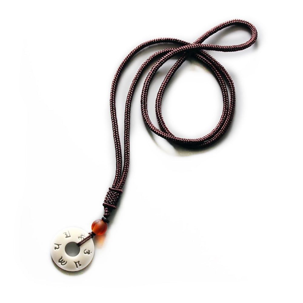 Halskette - tibetisch-buddhistische handgemachte OM-Halskette