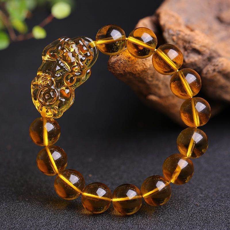 Pi Yao Citrine Wealth Bracelet - Buddha Power Store