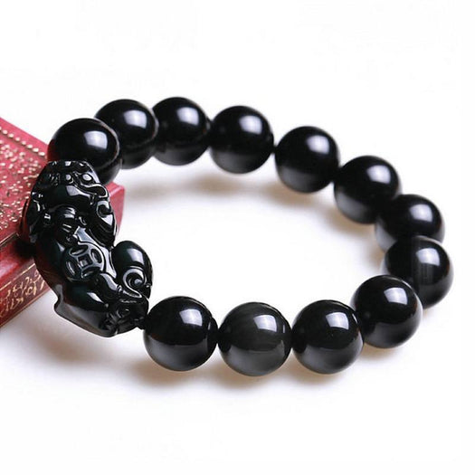 Bracelet de richesse en obsidienne Pi Yao - Buddha Power Store