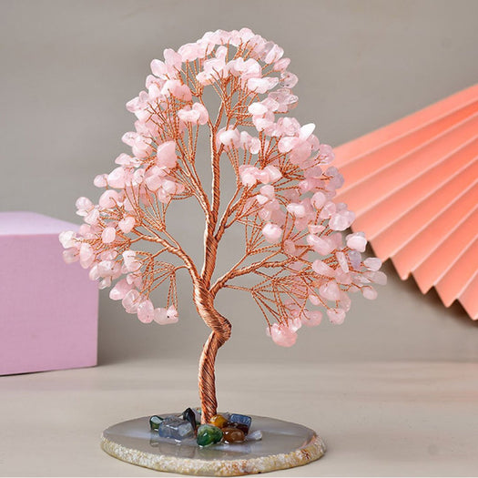 Erdbeerquarz-Glücksbaum – Buddha Power Store