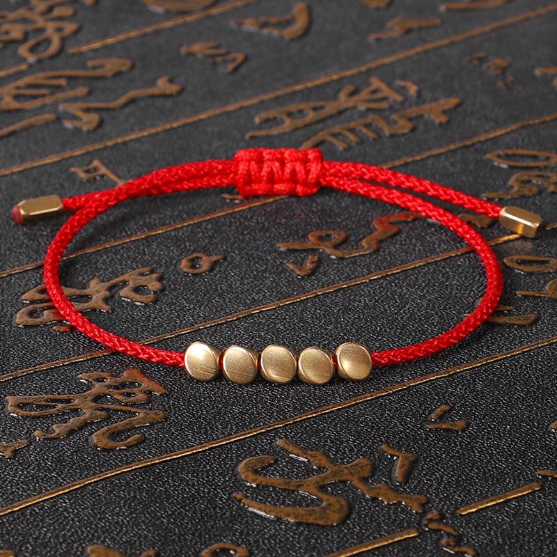 Tibetan Copper Beads String Bracelet - Buddha Power Store